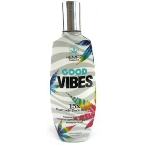 Hempz Good Vibes 15x Positively Dark Bronzer Tanning Lotion 8.5oz Indoor Outdoor